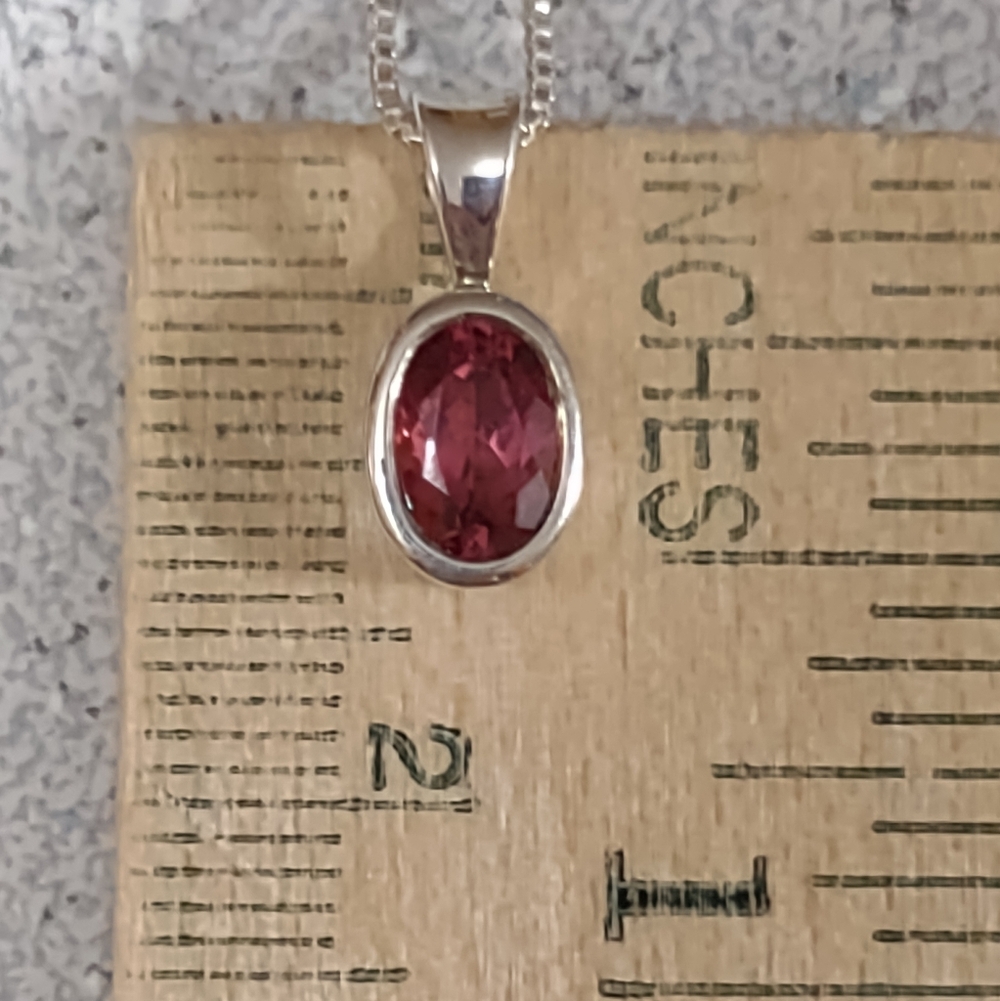 Lower Price!*Pink Tourmaline Necklace - Picture 6 of 6